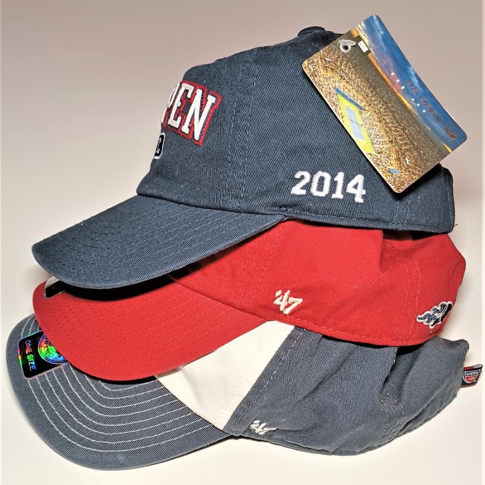EXCLUSIVE Youth & Adult Caps (One Size Fits All) Official 2014 US OPEN Bundle